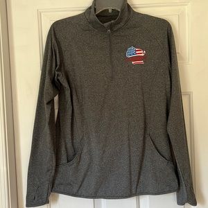 Ladies 3/4 zip sport pullover